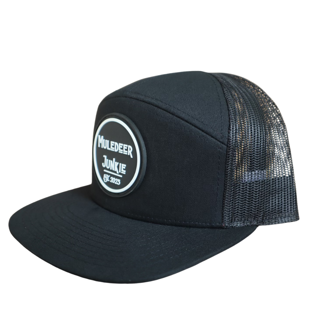 Black M.D.J. PVC Patch Hat