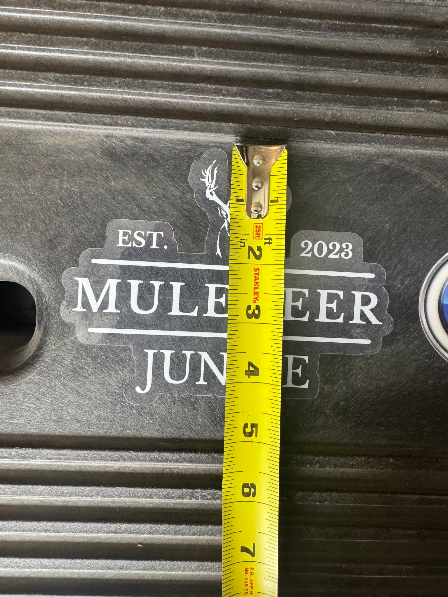 Mule Deer Junkie Logo Sticker (6" x 4.25")