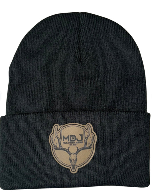 Black M.D.J  Classic Patch Beanie